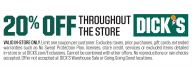 DICK'S SPORTING GOODS DISCOUNT EVENT